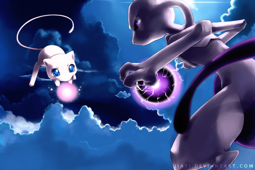 Mew and Mewtwo