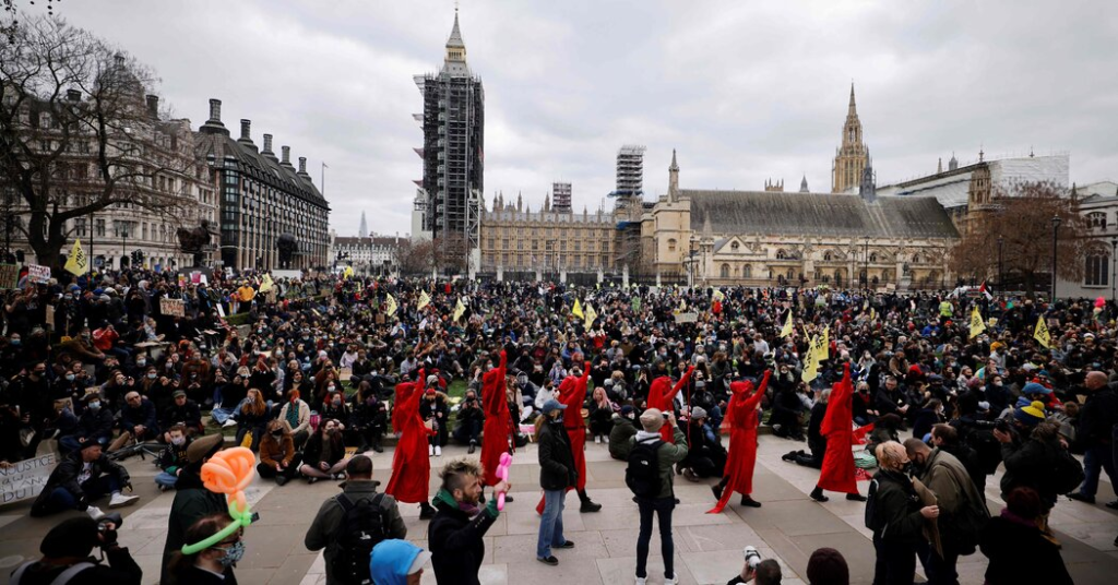 protests in london today