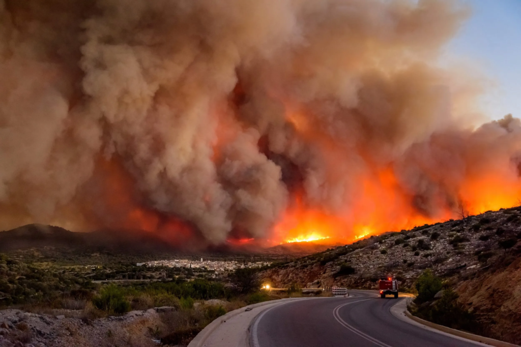 greece fires